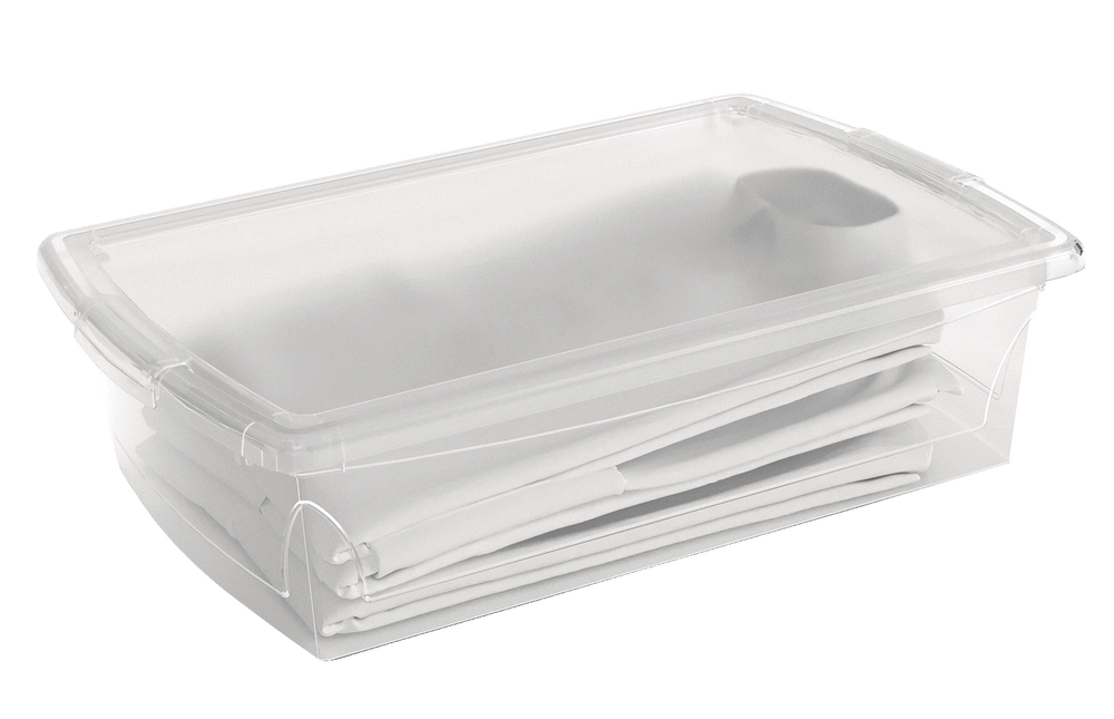 type A Clarity Transparent Storage Box with Lid, 25-L H0I1 - product image 4