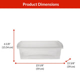 type A Clarity Transparent Storage Box with Lid, 25-L H0I1 - product image 5