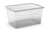 type A Clarity Transparent Storage Box with Lid, 50-L U3J9 - product image 2