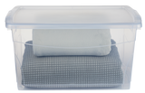 type A Clarity Transparent Storage Box with Lid, 50-L U3J9 - product image 5