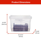 type A Clarity Transparent Storage Box with Lid, 60-L T3H4 - product image 4