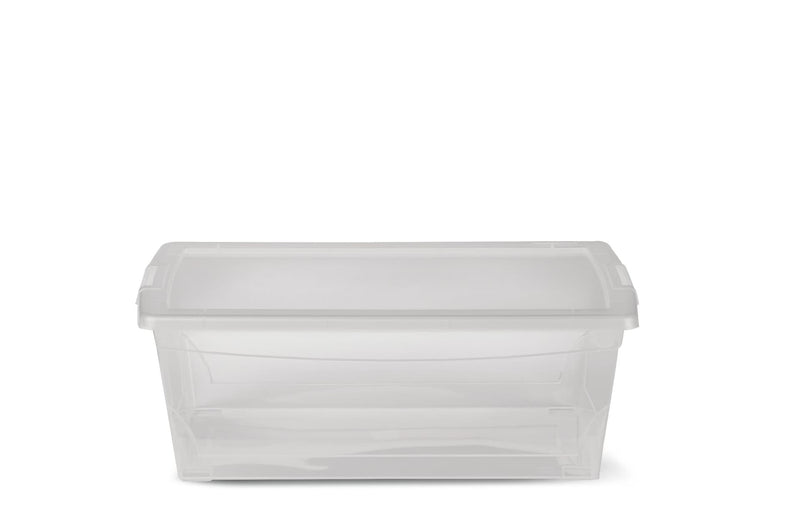 type A Clarity Transparent Storage Box with Lid, 9-L G3F0