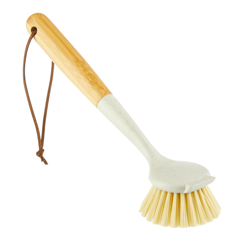 type A Dish Brush with Built-in Scraper Y5G9