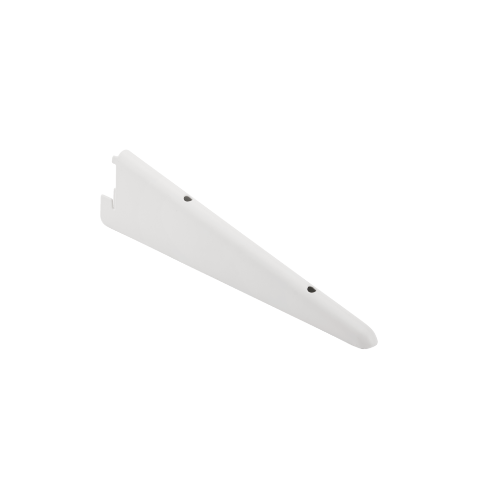 type A Double Track S-32 Shelf Bracket for Indoor Use, White, 7-in Y9B0 - product image 1