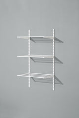 type A Double Track S-32 Wall Upright Shelf Bracket, White, 17-in L5H4 - product image 3