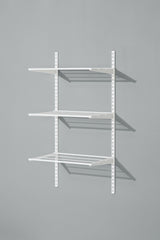type A Double Track S-32 Wall Upright Shelf Bracket, White, 17-in L5H4 - product image 5