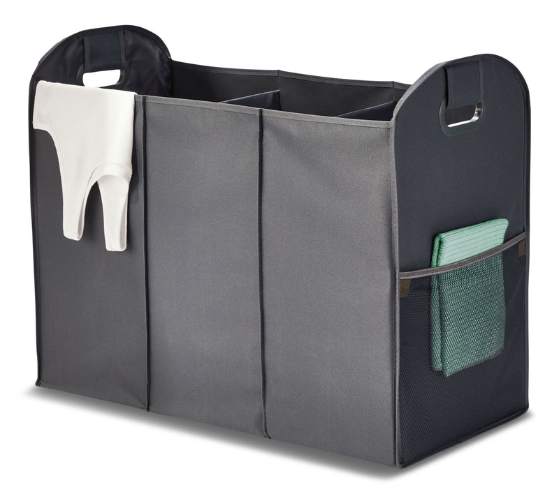 type A Ease Trio Collapsible Laundry Sorter, Grey E5X7