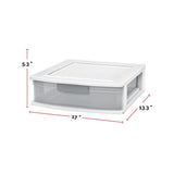 type A Element Clear White Frame Single Storage Drawer, 5-in J9A6 - product image 3
