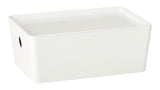 type A Flexible Storage Bin with Lid, White, 3.8-L K2A9 - product image 1