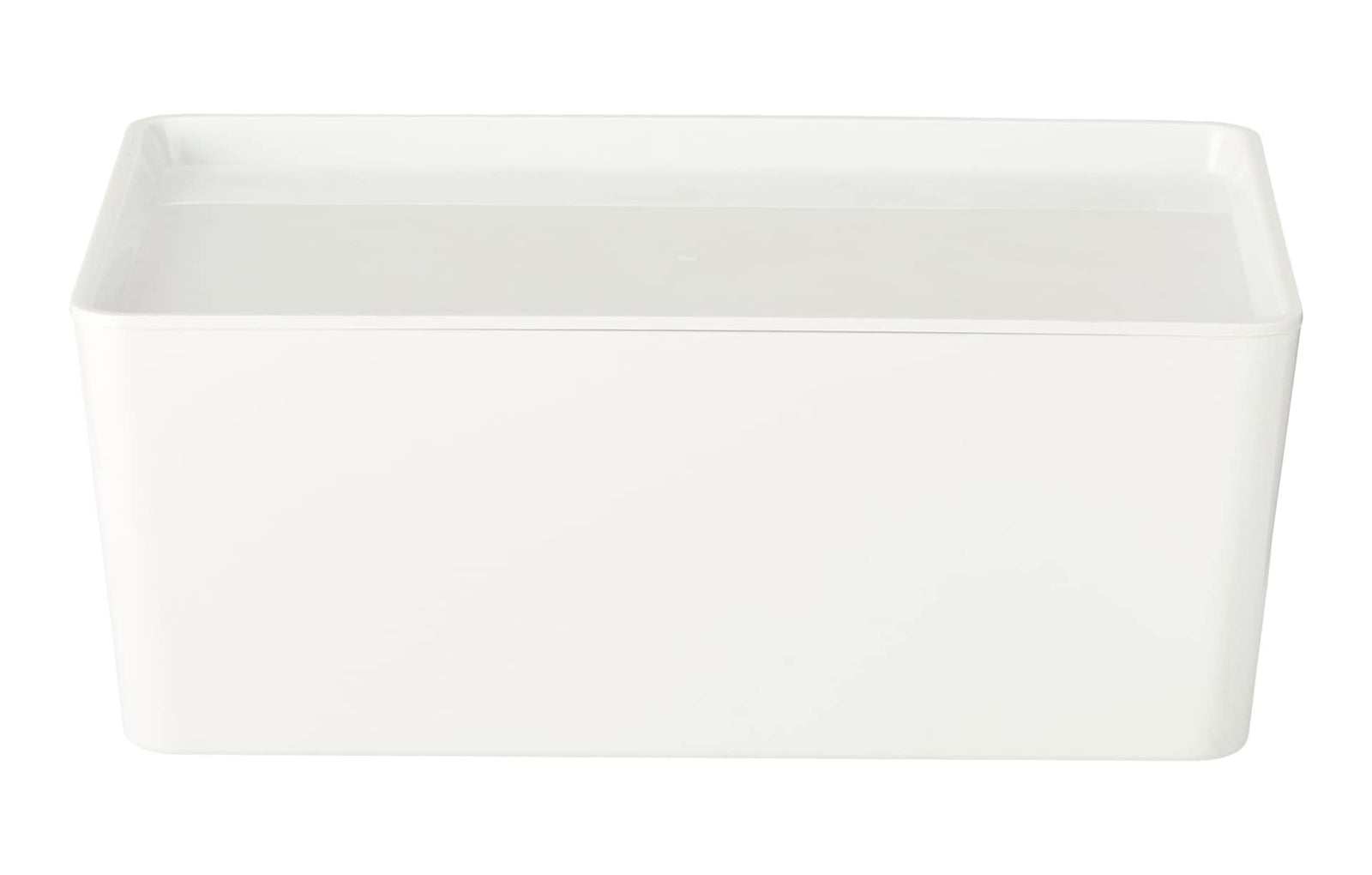 type A Flexible Storage Bin with Lid, White, 3.8-L K2A9 - product image 3