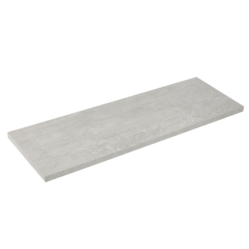 type A Floating Wall Shelf Board, Grey Concrete, 8 x 35-in G9P9