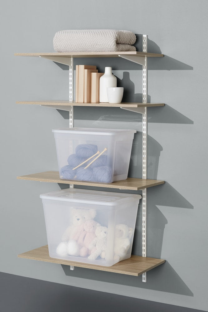 type A Floating Wall Shelf Board, Oak Sonoma Finish, 16 x 35-in H8E6 - product image 2