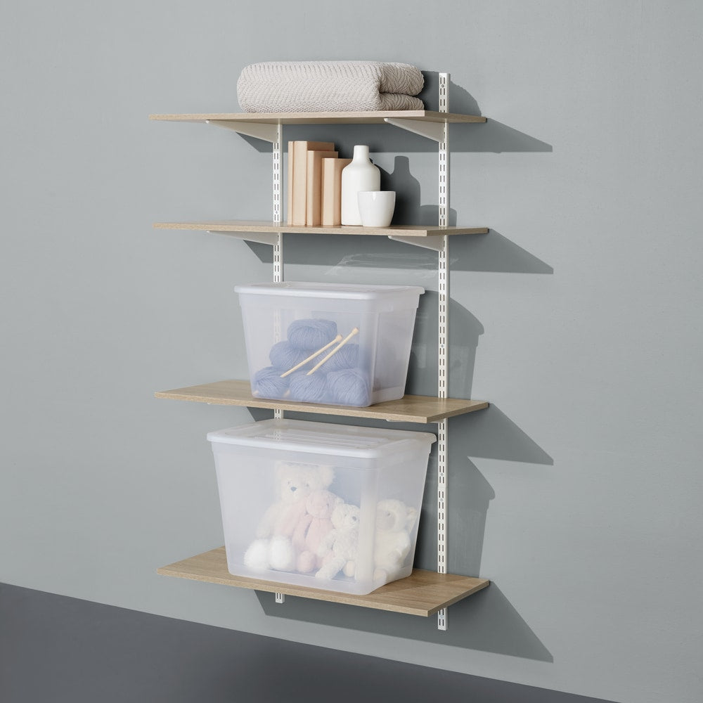 type A Floating Wall Shelf Board, Oak Sonoma Finish, 16 x 35-in Z9V9 - product image 3
