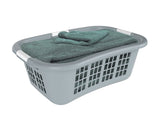 type A Hip Hugger Laundry Basket, 25.7 x 17.7 x 9.3-in, Grey K5K2 - product image 2