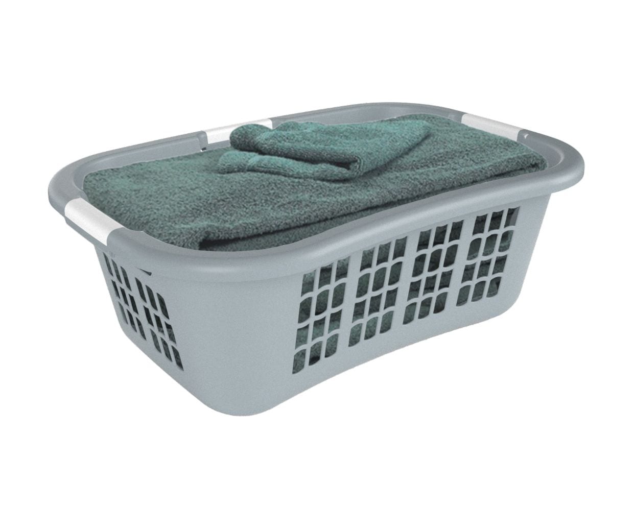 type A Hip Hugger Laundry Basket, 25.7 x 17.7 x 9.3-in, Grey K5K2 - product image 2
