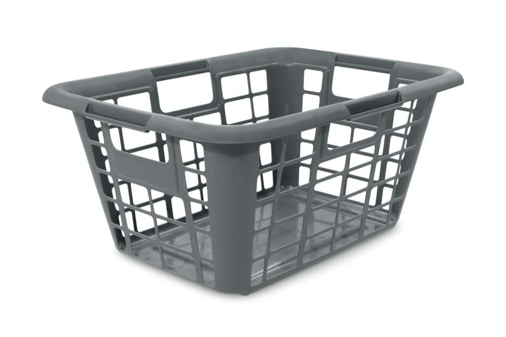 type A Laundry Basket, 23.25 x 17 x 11-in, Grey I3F5 - product image 1