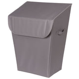 type A Laundry Hamper with Lid, 19.3 W x 12 D x 24-in H, Grey A0F0 - product image 1