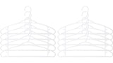 type A Plastic Slim Hangers, 10-pk T9O0 - product image 1