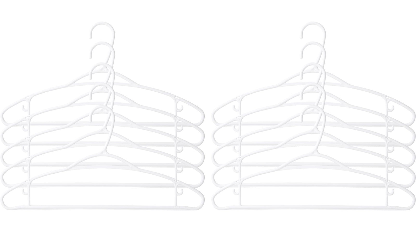 type A Plastic Slim Hangers, 10-pk T9O0 - product image 1