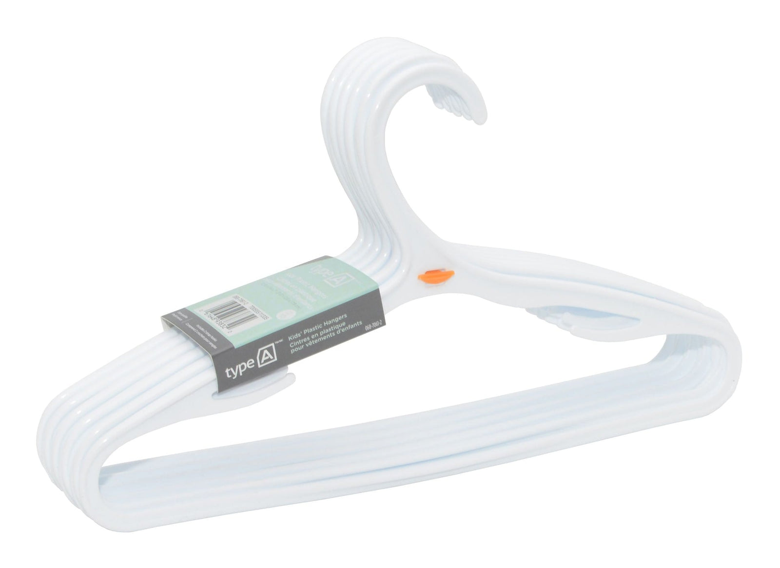 type A Plastic Slim Kids' Hangers, 10-pk S1J4 - product image 2