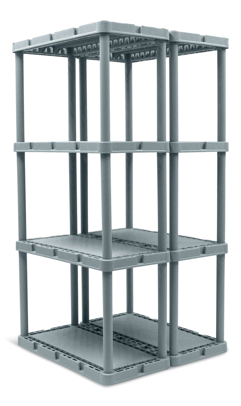 type A Prima Light-Duty 4-Tier Connecting Shelving Storage Unit, Holds up to 220-lb L5X5