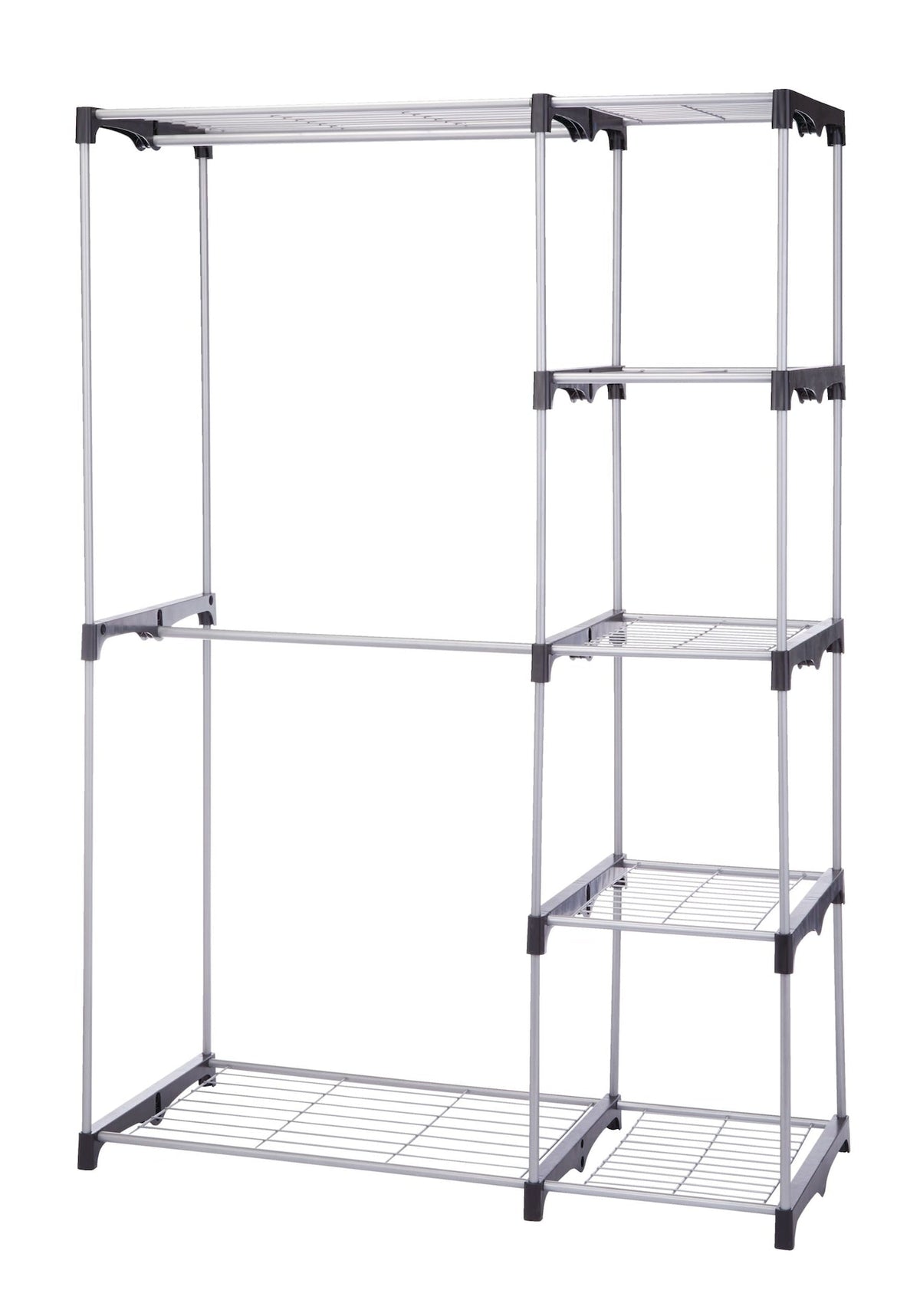 type A Prima Metal Freestanding Closet Organizer with 5 Wire Shelves & Rods T1P5 - product image 1