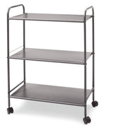 type A Radiant 3-Tier Utility Cart with Wheels, Grey Q4Y8 - product image 1