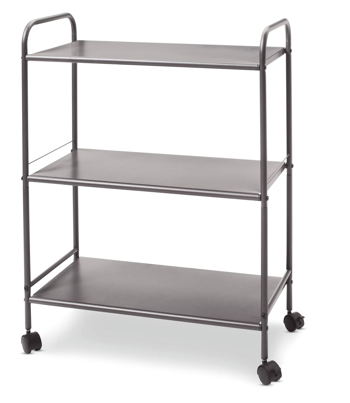 type A Radiant 3-Tier Utility Cart with Wheels, Grey Q4Y8 - product image 1