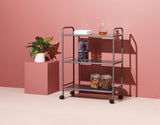 type A Radiant 3-Tier Utility Cart with Wheels, Grey Q4Y8 - product image 4