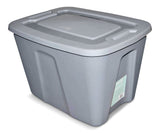 type A Restore Stackable Storage Box with Lid, 68-L, Grey H8L0 - product image 1