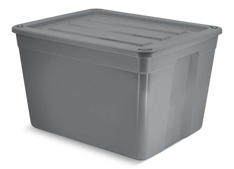 type A Solid Storage Tote with Wheels, 80-L B8B2