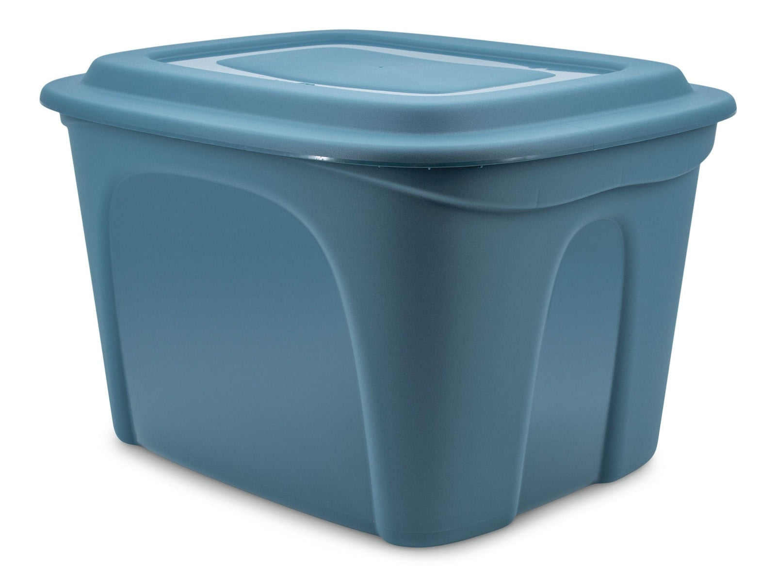 type A Stackable Storage Box with Lid, 72-L, Blue B3W5 - product image 1