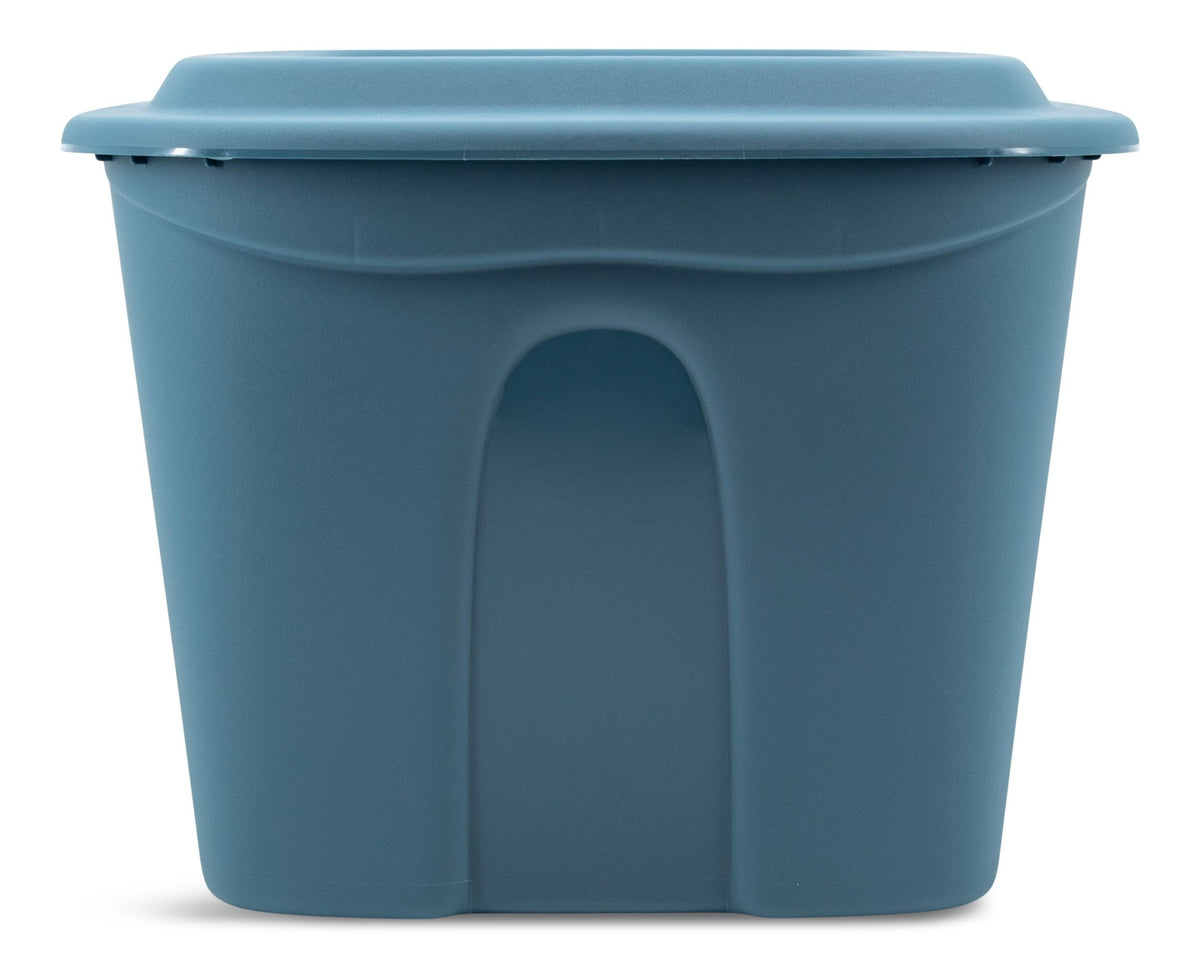 type A Stackable Storage Box with Lid, 72-L, Blue B3W5 - product image 2
