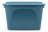 type A Stackable Storage Box with Lid, 72-L, Blue B3W5 - product image 3