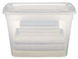 type A Transparent Stackable Storage Box with Lid, 39-L S8Y5 - product image 2