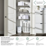 type A Twin Track Wire Shelf, White, 16 x 24-in H3A1 - product image 3