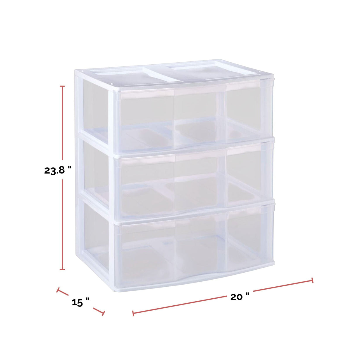 type A Wide 3-Drawer Tower W1Q3 - product image 4