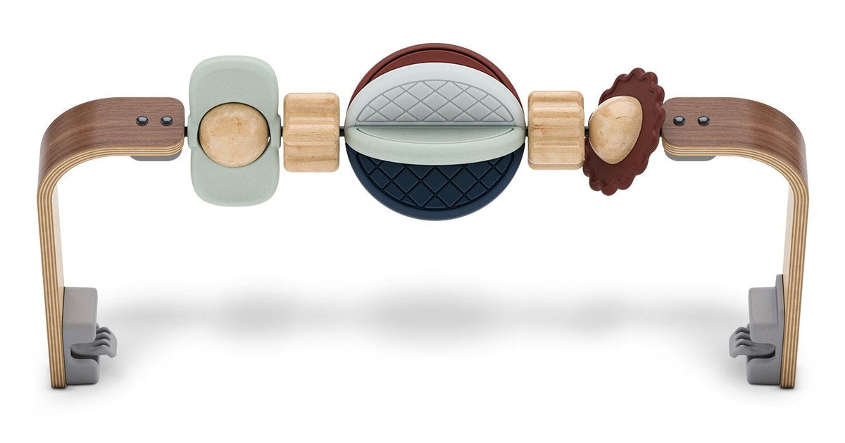 Mira Bouncer Wonder Wheel Toy Bar, Walnut Wood S9B3 - product image 1
