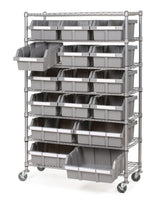 Classics 7-Tier NSF 16-Bin Rack Shelving, 36-in x 14-in x 56-in X1F5 - product image 1