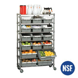 Classics 7-Tier NSF 16-Bin Rack Shelving, 36-in x 14-in x 56-in X1F5 - product image 2