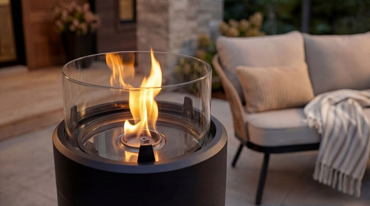 LP Gas Fire Column with LED Glow Ring U5B1 - product image 7