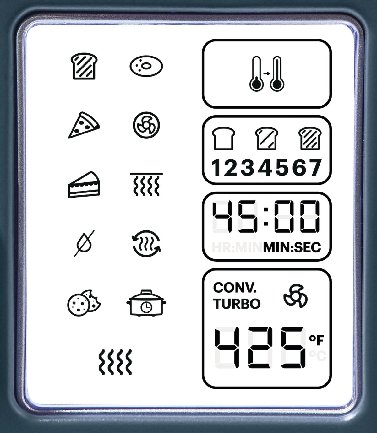 Digital Multi-Functional Air Fryer Toaster Oven with 11 Pre-Set Functions, Bluefin, 6-Slices W1Y0 - product image 5