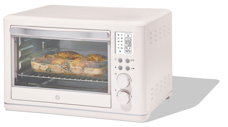 Digital Multi-Functional Air Fryer Toaster Oven with 11 Pre-Set Functions, Shortbread, 6-Slices Z7X0