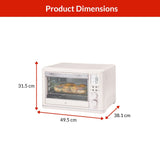 Digital Multi-Functional Air Fryer Toaster Oven with 11 Pre-Set Functions, Shortbread, 6-Slices Z7X0 - product image 7