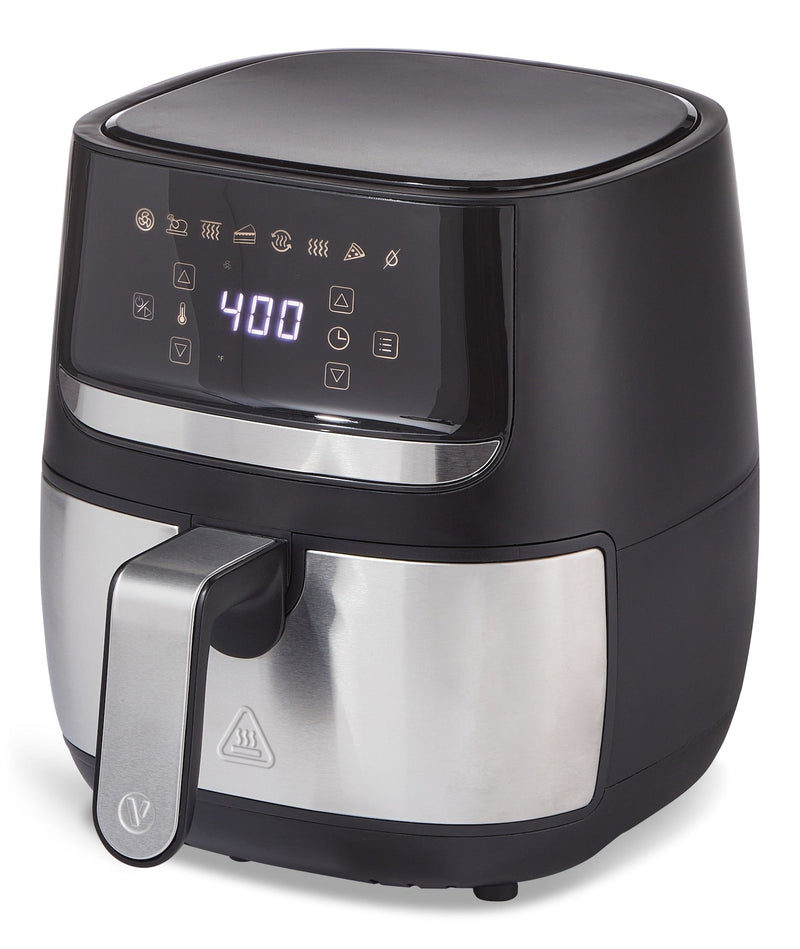 Stainless Steel Non-Stick Air Fryer, 4-qt D0Q8