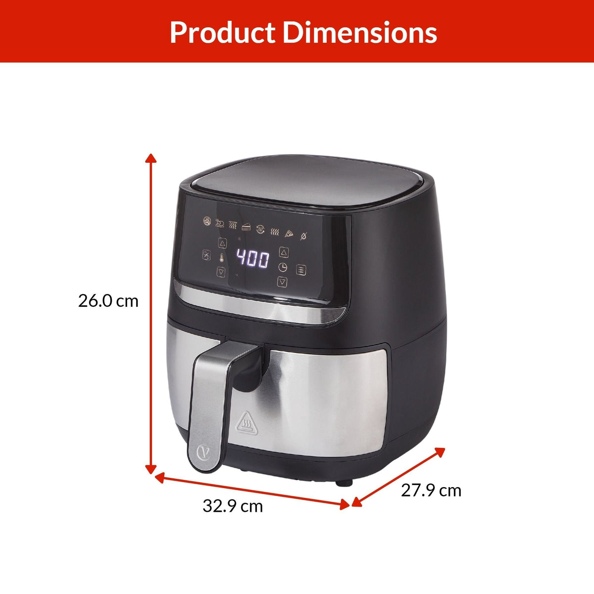 Stainless Steel Non-Stick Air Fryer, 4-qt O1O7 - product image 4