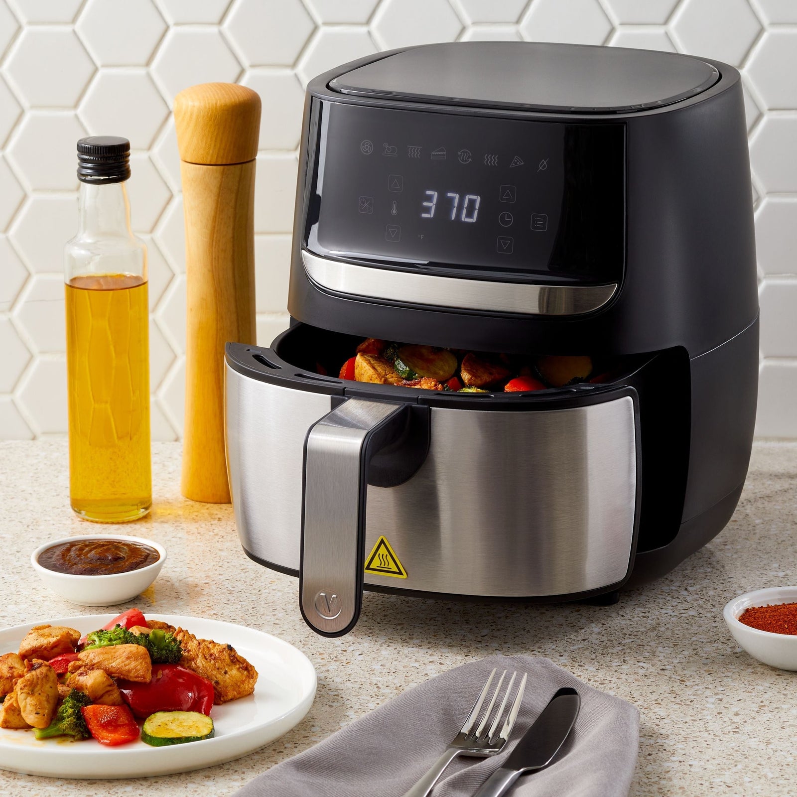 Stainless Steel Non-Stick Air Fryer, 4-qt D0Q8 - product image 5