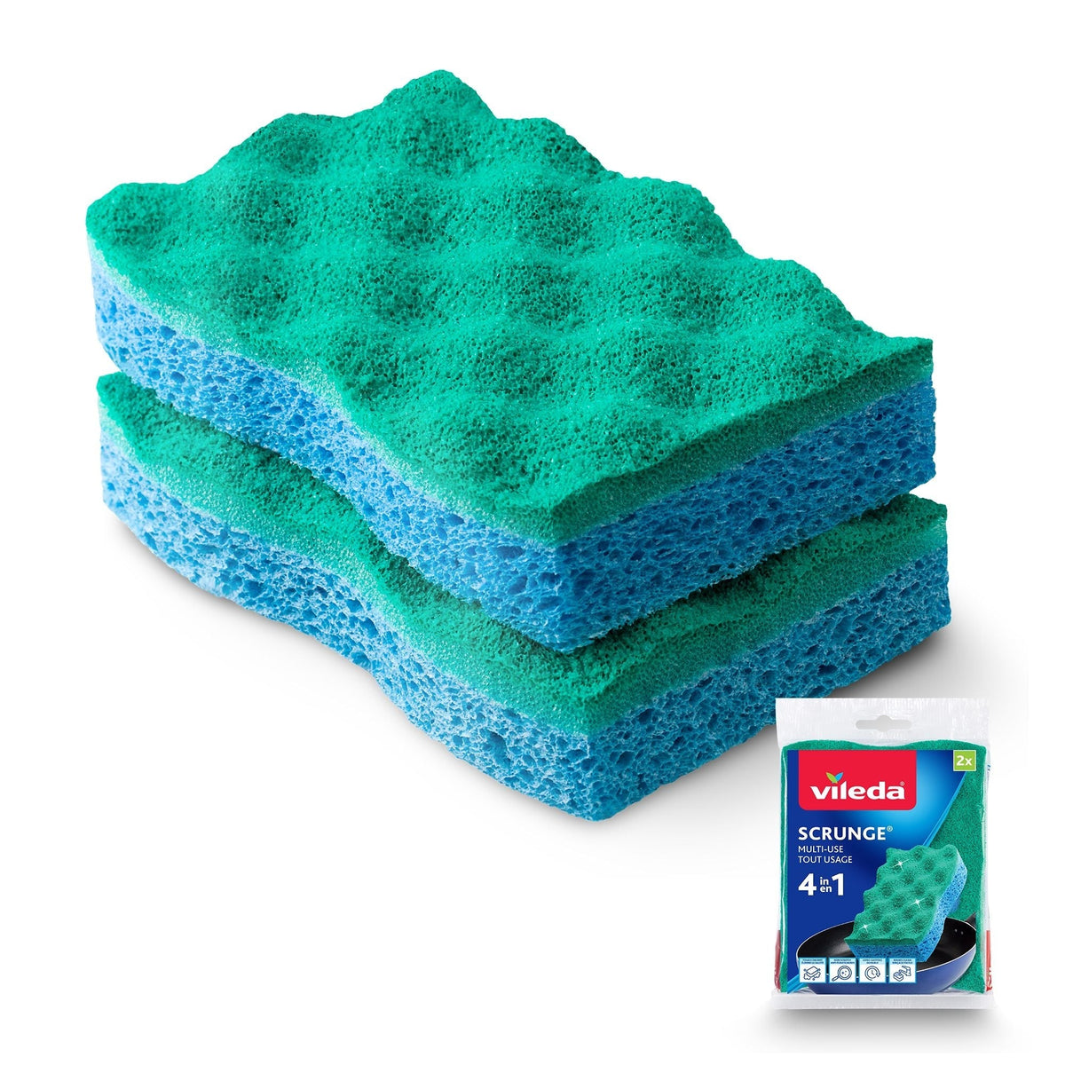 Scrunge Multi-Use, Non-Scratch Scrub Sponge, 2-pk W2V2 - product image 1