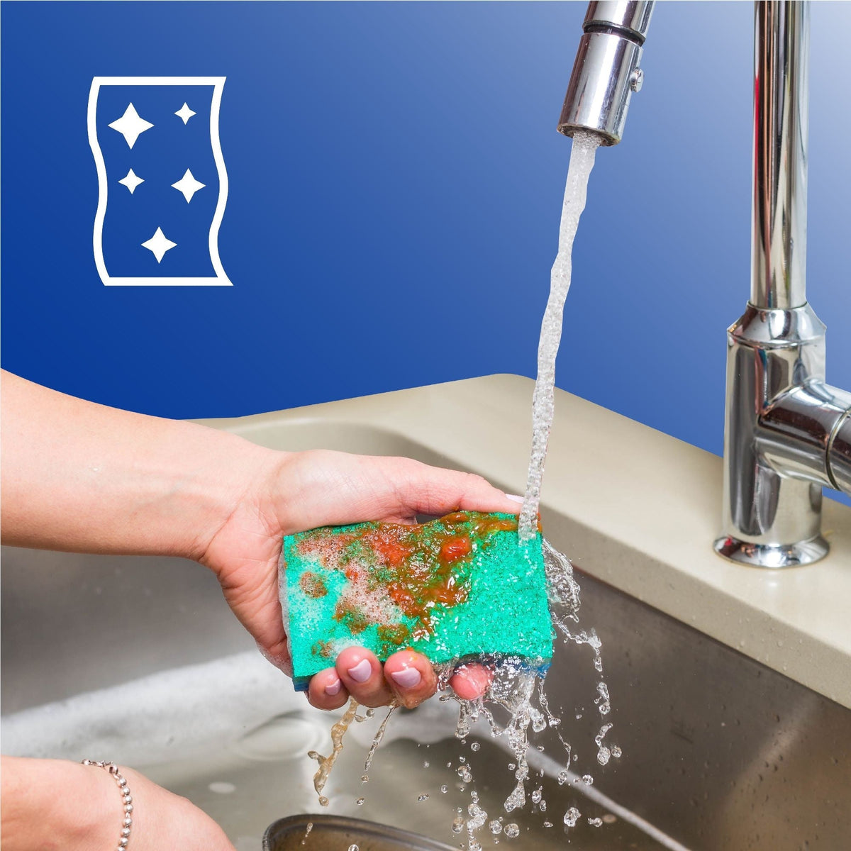 Scrunge Multi-Use, Non-Scratch Scrub Sponge, 2-pk W2V2 - product image 6