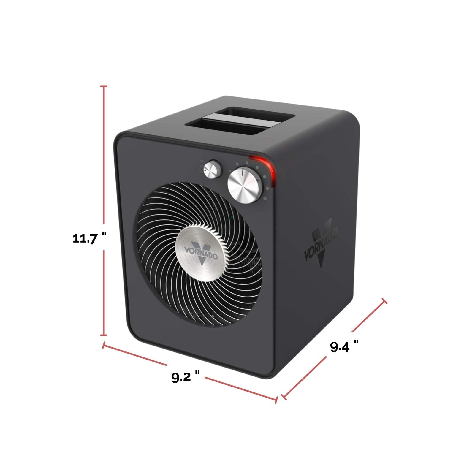 VMHi300 Whole Room Metal Heater with Adjustable Thermostat, Storm Grey G5W4 - product image 4